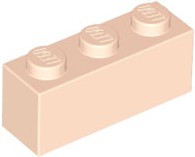 Tijolo 1x3 Light Nougat