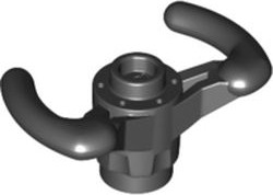 Volante estilo manche de piloto Preto