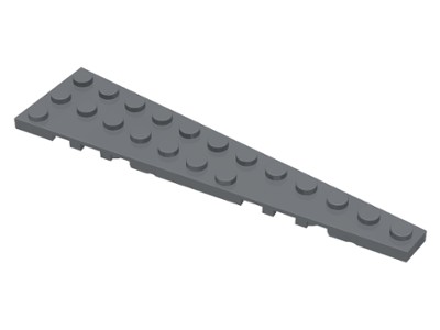 Placa 12x3 direita Cinza Escuro