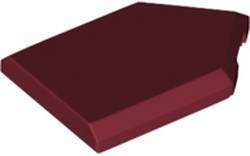 Placa modificada 2x3 Pentagonal Dark Red