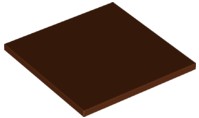 Placa lisa 6x6 Marrom