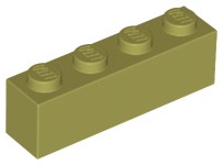 Tijolo 1x4 Verde Oliva