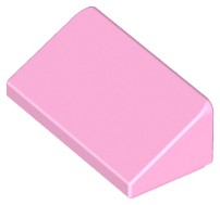 Placa Inclinada 30 1x2x 2/3 Rosa Brilhante