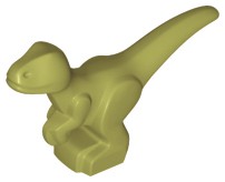 Bebê dinossauro em pé Verde Oliva