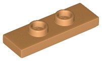 Placa Modificada 1x3 Medium Nougat