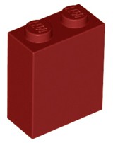 Tijolo 1x2x2 Dark Red