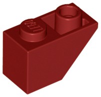 Tijolo inclinado invertido 45 2x1 Dark Red