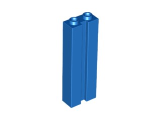 Tijolo Modificado 1x2x5 com Ranhura Azul