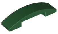 Tijolo Curvado 4x1 Verde Escuro