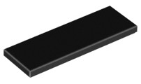 Placa Lisa 2x6 Preta