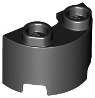 Meio Cilindro 1x2x1 Preto