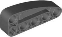 Viga Elipse triangular em forma de L modificada grossa 2x5 Cinza Escura