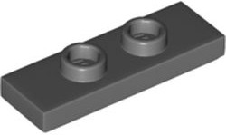 Placa Modificada 1x3 Cinza Escura