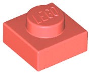 Placa 1x1 Coral