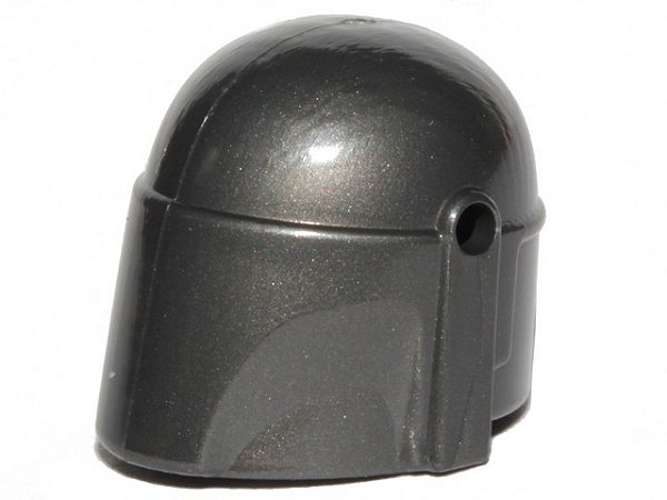 Capacete Liso Com Furos do SW Mandaloriano Pearl Dark Gray