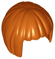 Cabelo Curto Dark Orange - Corte Bob