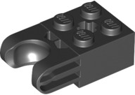 Tijolo Technic 2x2 com Soquete Esférico e Orifício para Eixo Preto