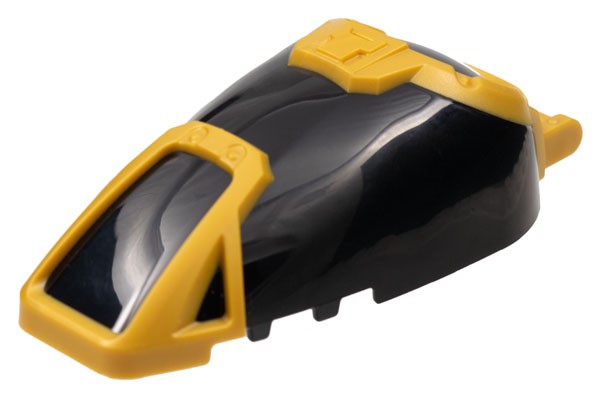 Pára-brisa 7x4x2 dossel com armadura dourada pérola e alça Preto
