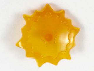 Explosão de energia em formato de Escudo com extremidade de barra translúcido Laranja