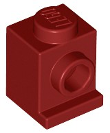 Tijolo Modificado 1x1 Dark Red