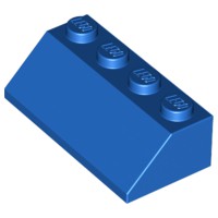 Tijolo Inclinado 45 2x4 Azul