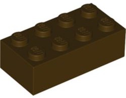 Tijolo 2x4 Marrom Escuro