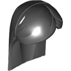 Cabelo comprido liso com faixa para a cabeça preto