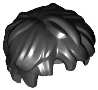 Cabelo Grosso e Bagunçado Preto