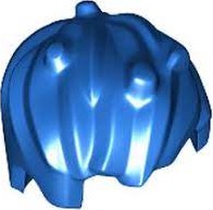 Cabelo curto e bagunçado Azul