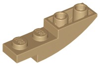 Inclinação Curva Invertida 4x1 Bege escura