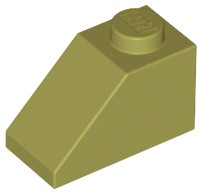 Tijolo Inclinado 45 2x1 Verde Oliva