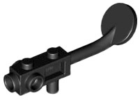 Detector de metais utensílio sem pino na cabeça de busca Preto