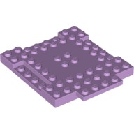 Tijolo modificado 8x8x2/3 com recortes de 1x4 e placa de 1x4 lavanda