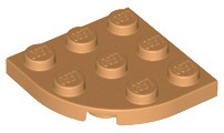 Placa de Canto 3x3 Medium Nougat