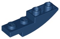 Inclinação Curva Invertida 4x1 Azul Escura