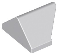 Inclinação 45 2x1 Dupla / Invertida - com suporte para pino inferior cinza clara