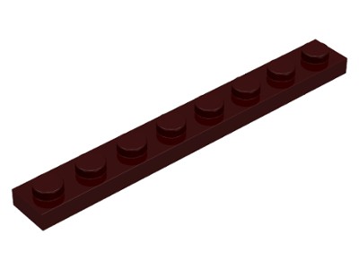 Placa 1x8 Marrom Escura
