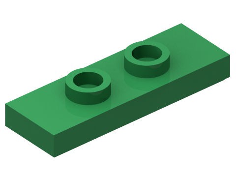 Placa Modificada 1x3 Verde