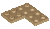Placa de Canto 4x4 Bege Escura