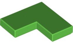 Placa Lisa de Canto 2x2 Verde Brilhante