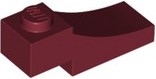 Tijolo em Arco Invertido 1x3 Dark Red