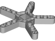 Viga de Rotor Modificado com 5 Lâminas e com Furo Quadrado Cinza Claro