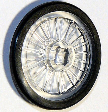 Roda de Cadeira de rodas com pneu de borracha duro preto moldado