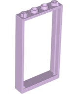 Moldura de porta 1x4x6 com dois furos na parte superior e inferior Lavender
