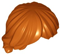 Cabelo Despenteado e em Camadas Dark Orange