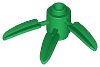 Tijolo Redondo 1x1 com 3 folhas - planta verde