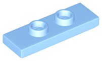 Placa Modificada 1x3 Azul Clara Brilhante