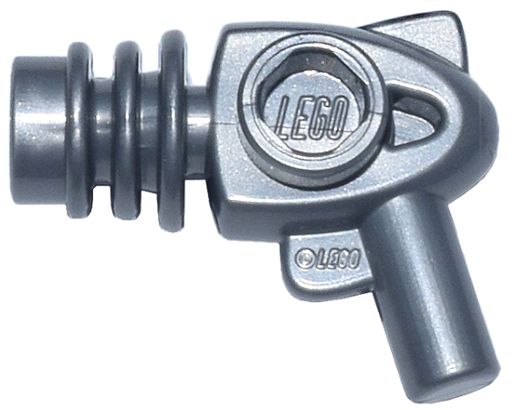 Arma Space Ray Gun com difusores de calor arredondados Flat Silver