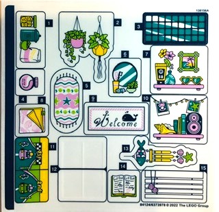 Cartela de Adesivo Set 41709