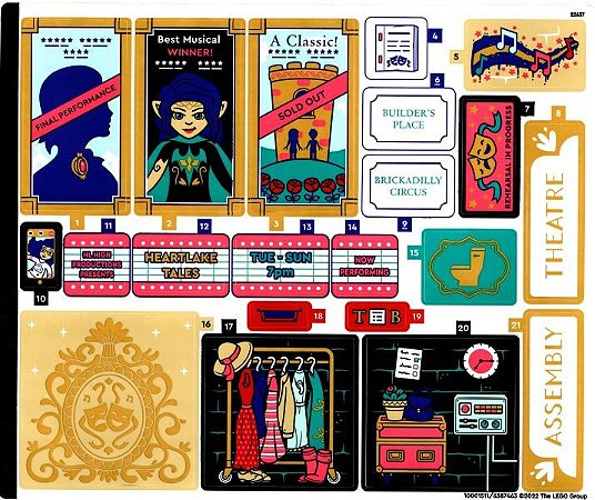 Cartela de Adesivo Set 41714